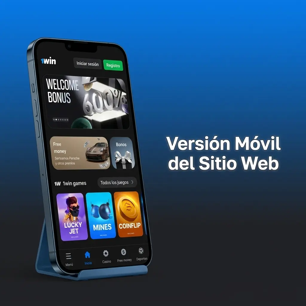 Versión móvil de 1win optimizada para smartphones y tablets, accesible desde navegadores sin necesidad de instalar apps