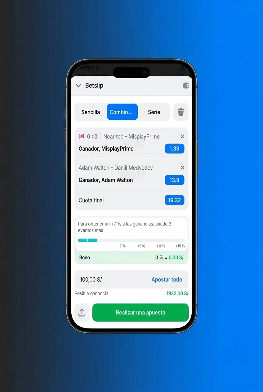 Guía paso a paso para apostar en tenis en 1win desde Perú con mercados prematch y en vivo