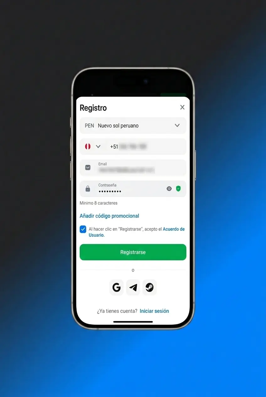 Guía paso a paso para registrarse y depositar en 1win Casino Perú desde 4 USD
